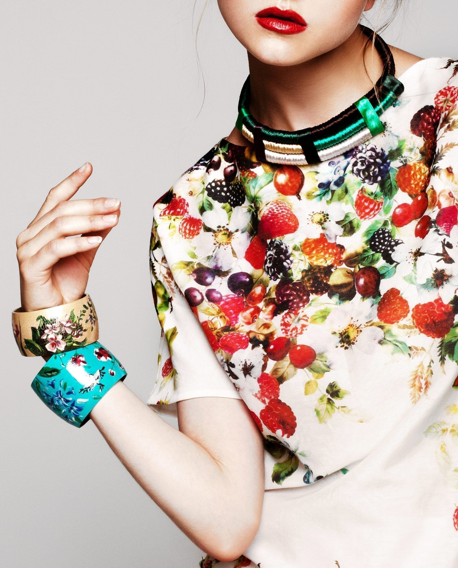 Retro Flower Pattern Black Dress